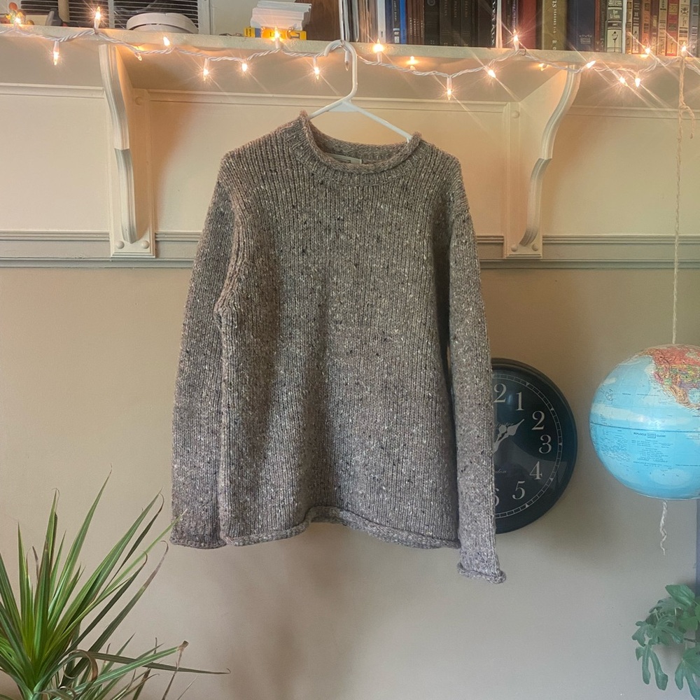 MENS ARAN SWEATER MARKET size L